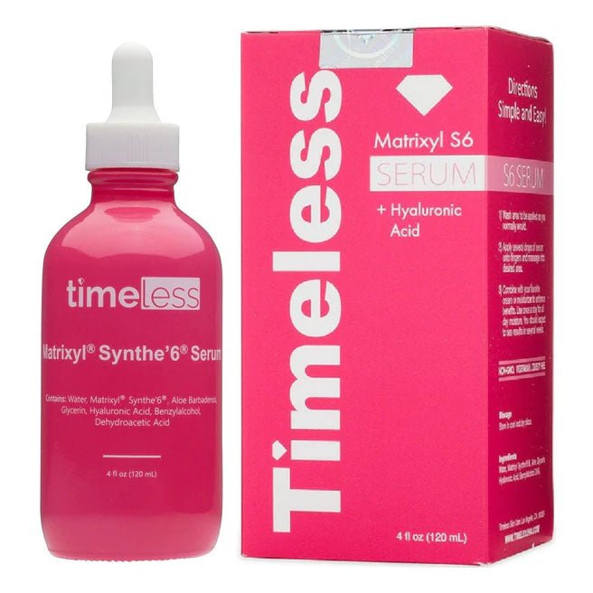 Buy Timeless Matrixyl Synthe'6 + Hyaluronic Acid Serum (4oz/120ml) at Lila Beauty - Korean and Japanese Beauty Skincare and Makeup Cosmetics