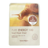 खरीदना Tony Moly शुद्ध ऊर्जा 100 मास्क शीट (घोंघा) पर Lila Beauty - कोरियाई और जापानी ब्यूटी स्किनकेयर और मेकअप कॉस्मेटिक्स