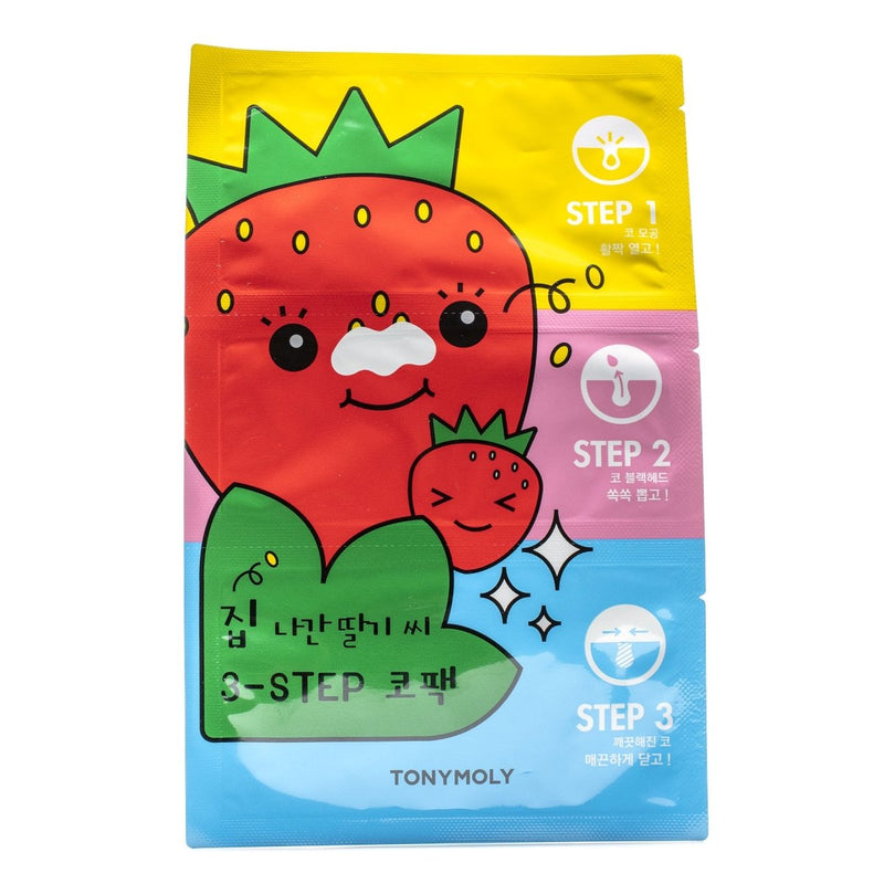 Buy Tony Moly Runaway Strawberry Seeds 3-Step Nose Pack at Lila Beauty - Korean and Japanese Beauty Skincare and Makeup Cosmetics