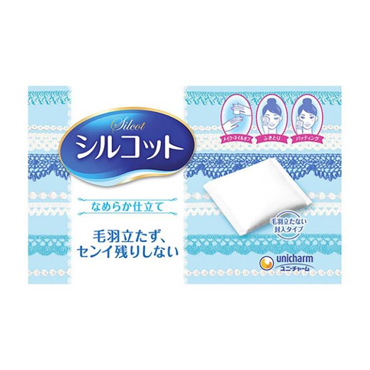 Buy Unicharm Silcot Velvet Touch Cotton Pad (82 pcs) in Australia at Lila Beauty - Korean and Japanese Beauty Skincare and Cosmetics Store